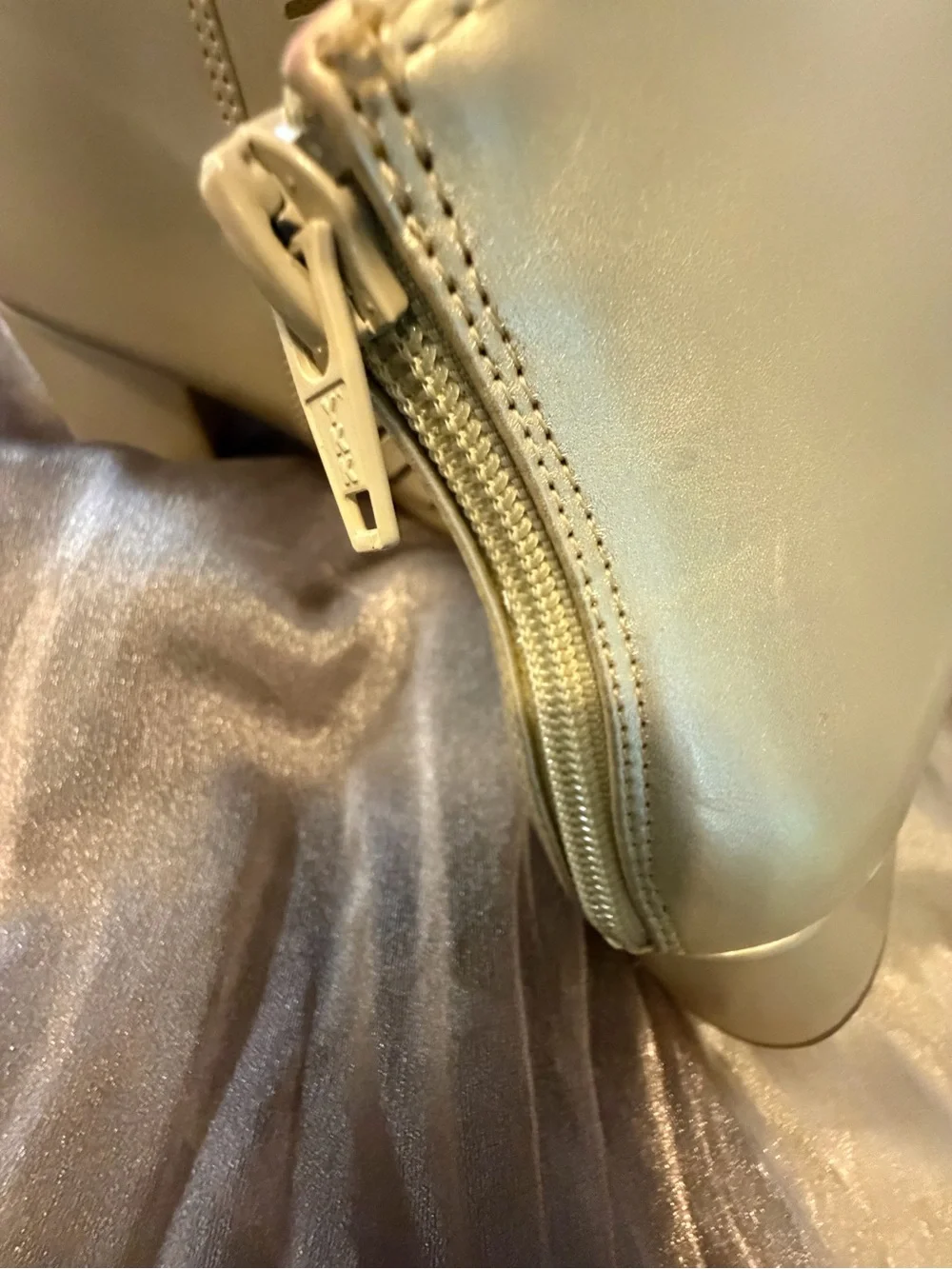 Taylor Metallic Silver Cutout Block Heel Booties